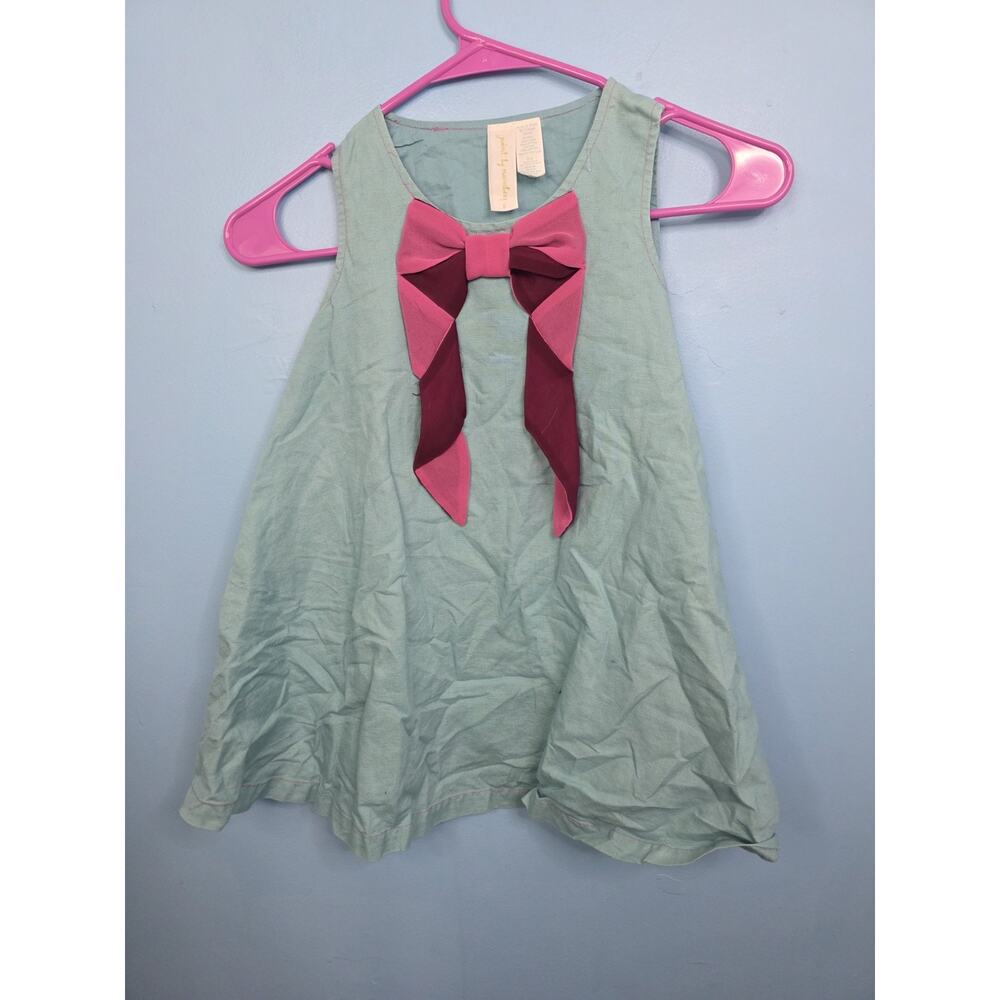 Matilda Jane Paint By Numbers All Wrapped Up Bow Dress Linen Tween Size 6
